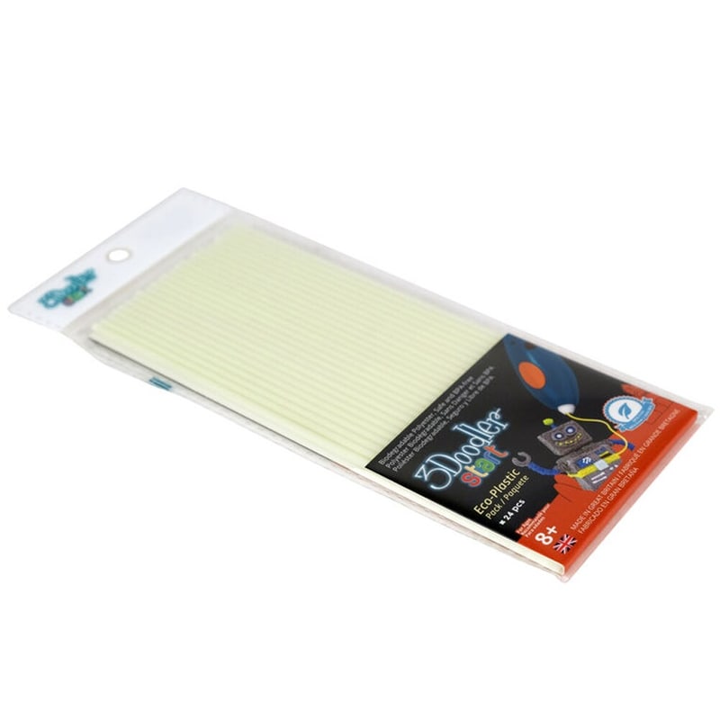 3DOODLER 3Doodler Start Single Color Plastic Pack (Ghostly Glow) - 3D Design