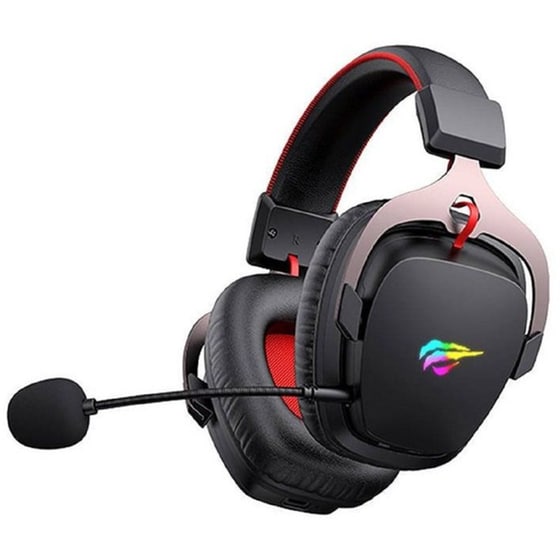 Havit H2015G Gaming Ασύρματα Ακουστικά 2.4 GHz με RGB Φωτισμό - Μαύρα image 1