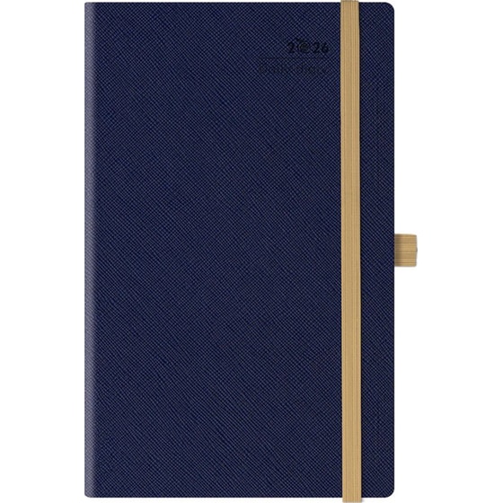 Ημερολόγιο Ημερήσιο 2026 Θεοφύλακτος 12M Saffiano Μπλε image 0