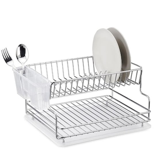 Tekno-tel Πιατοθήκη Στεγνωτήριο Ινοχ 41x30x21cm Βάρος 1.71kg 17 Θέσεις Πιάτων Με Θήκη Και Δίσκο image 0