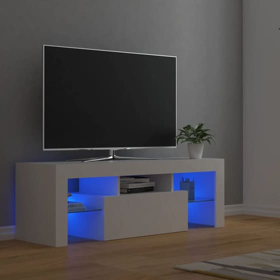 Έπιπλο Τηλεόρασης VidaXL από Μοριοσανίδα 120x35x40cm - Λευκό image 1