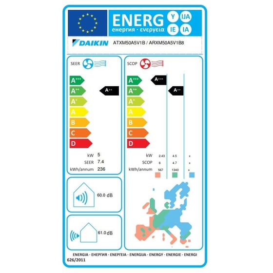 DAIKIN Perfera ATXM50A Κλιματιστικό Inverter 18.000 BTU A++/A+++ με WiFi image 3
