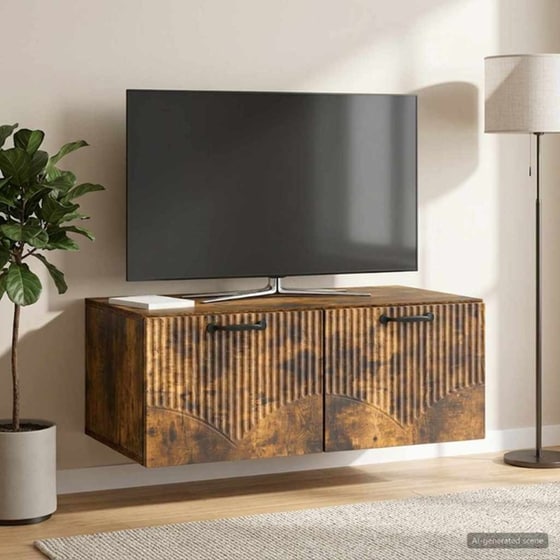 Επιτοίχιο Έπιπλο Τηλεόρασης VidaXL 78.5x41x30 cm - Γκρι image 1