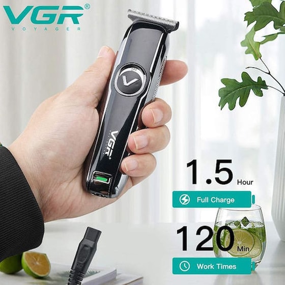 Κουρευτική Μηχανή Trimer VGR  V-168 Μαύρο image 4