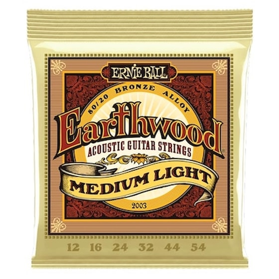 Σετ 6 Χορδές Ακουστικής Κιθάρας Ernie Ball Earthwood 2003 012-054 image 1
