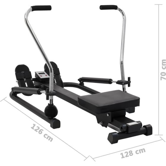 Κωπηλατική VidaXL 126x128cm - Μαύρη image 9