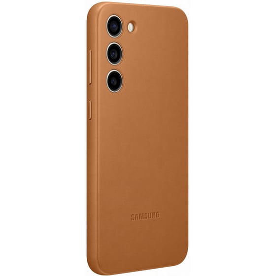 Θήκη Samsung Galaxy S23+ - Samsung Leather Case - Camel image 1
