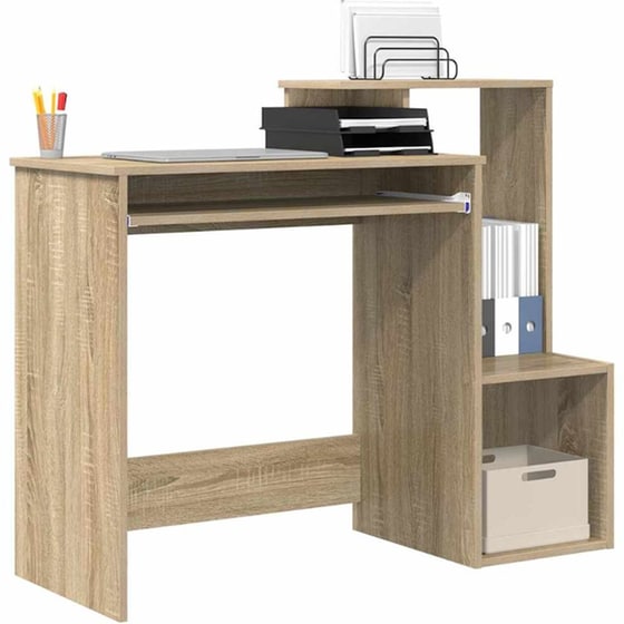 Γραφείο VidaXL από Επεξεργασμένο Ξύλο 106x41x88,5 cm - Sonoma Δρυς image 1