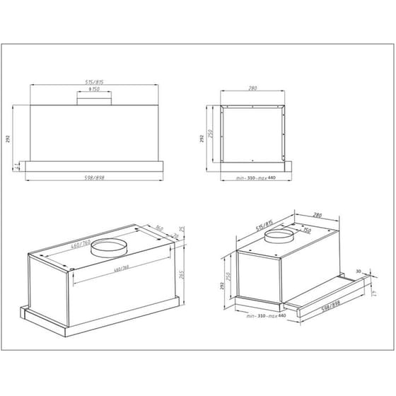 DAVOLINE IOS  ULTRA PLUS 090 GR-ΙΧ 90 cm Inox Απορροφητήρας Συρόμενος image 3