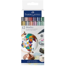 Μαρκαδόροι Faber Castell Μεταλλικοί 1.5 mm (12 Τεμάχια)
