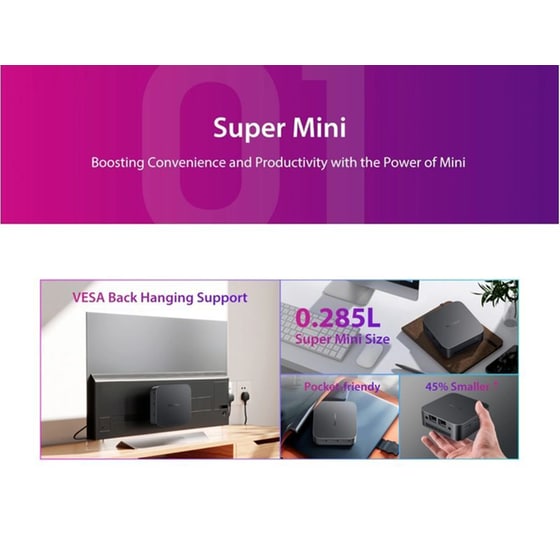 Mini Desktop Blackview MP80 (Intel-N97/16GB/1TB SSD/UHD Graphics/Win11Pro) image 6