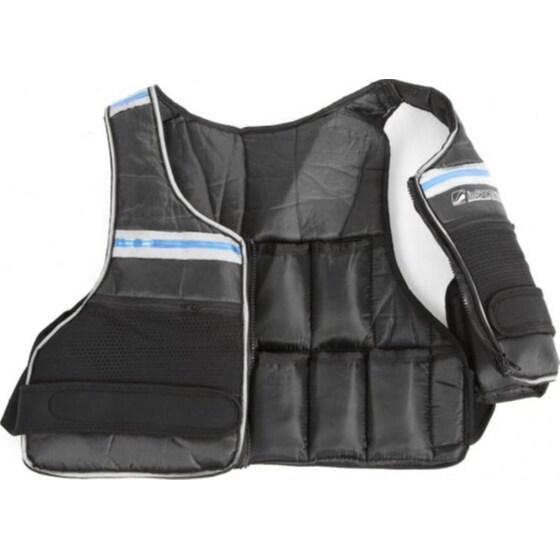 Γιλέκο 10kg Ρυθμιζόμενου Βάρους InSPORTline INS-3537 με 20x0.5kg Αφαιρούμενα Βάρη - Μαύρο image 0