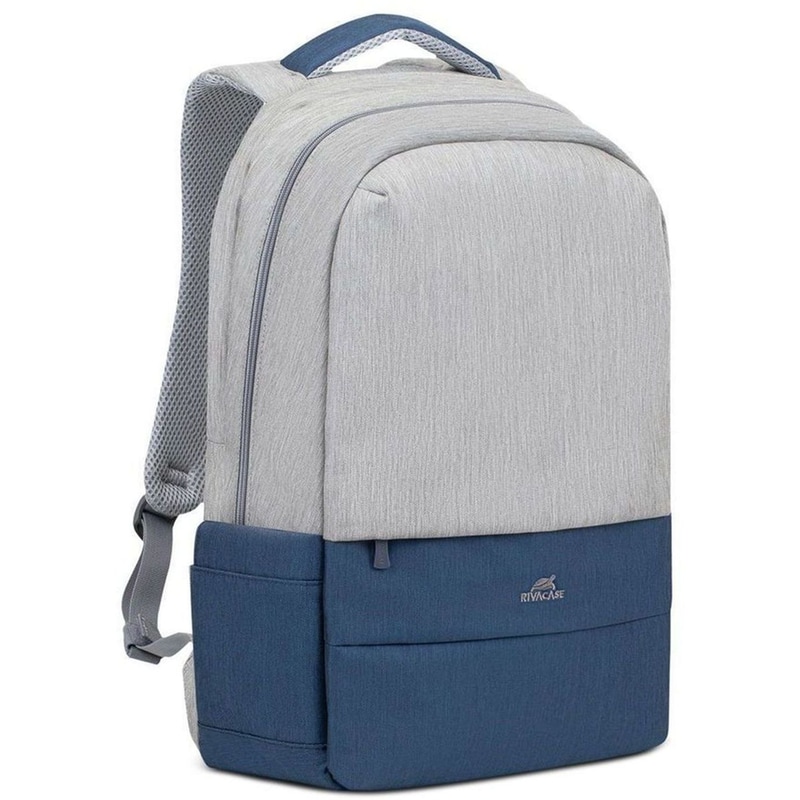 Τσάντα Backpack Rivacase Prater 17.3 Grey/Dark Blue