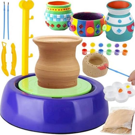 Σετ Κατασκευής Aria Trade Pottery Wheel Τροχός Αγγειοπλαστικής Με Πηλό image 0