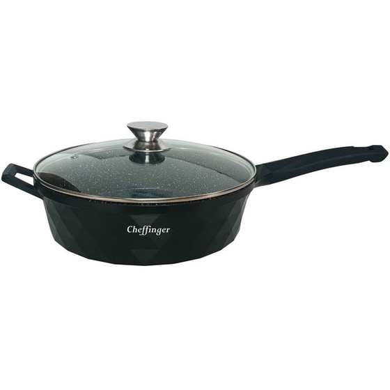 Αντικολλητικό Τηγάνι CHEFFINGER CF-DIAPF28-BLK 28 cm Μαύρο image 0
