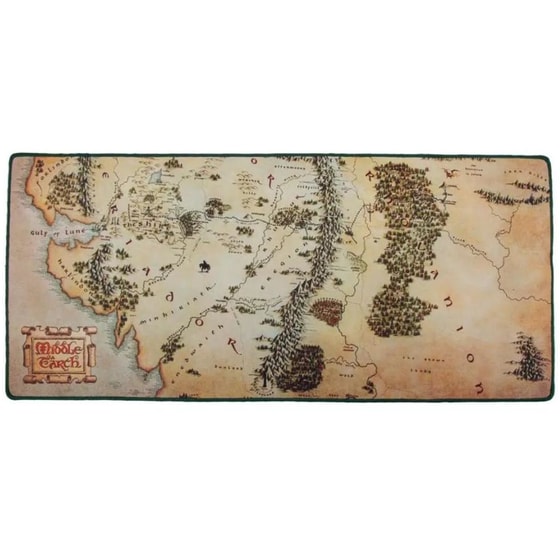 The Lord of the Rings Middle Earth Map Desk Mat Gaming Mouse Pad image 0