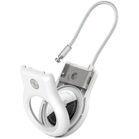 Θήκη Μπρελόκ Belkin Secure Holder with Wire Cable για Apple AirTag - White image 2