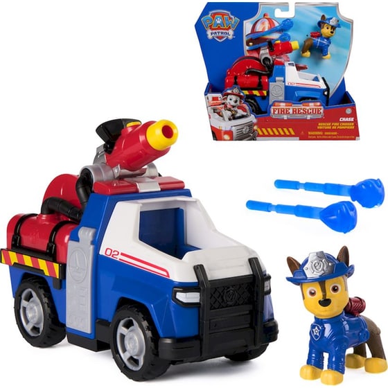 Spin Master Φιγούρα Paw Patrol Chase Fire Rescue με Όχημα image 1
