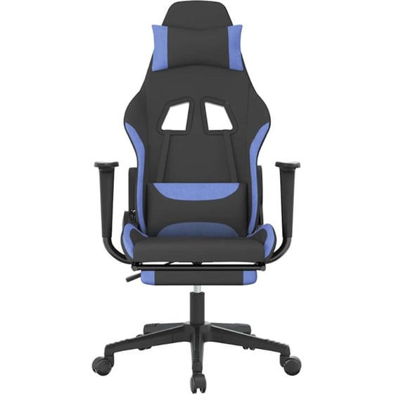 Καρέκλα Gaming VIDAXL 345507 με Υποπόδιο - Μαύρο image 2