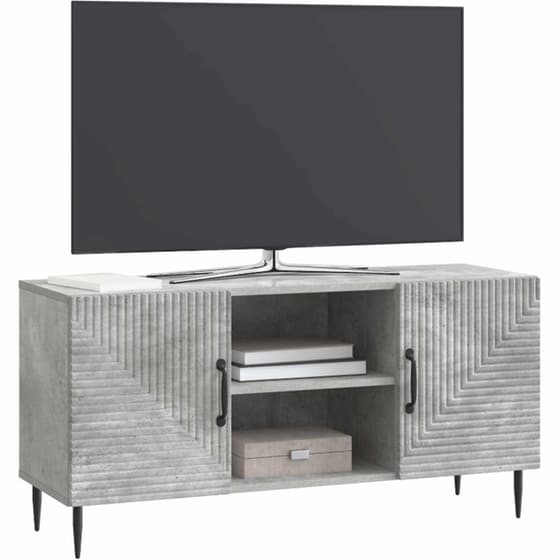 Έπιπλο Τηλεόρασης VidaXL 102x34.5x50 cm - Γκρι Σκυροδέματος image 2