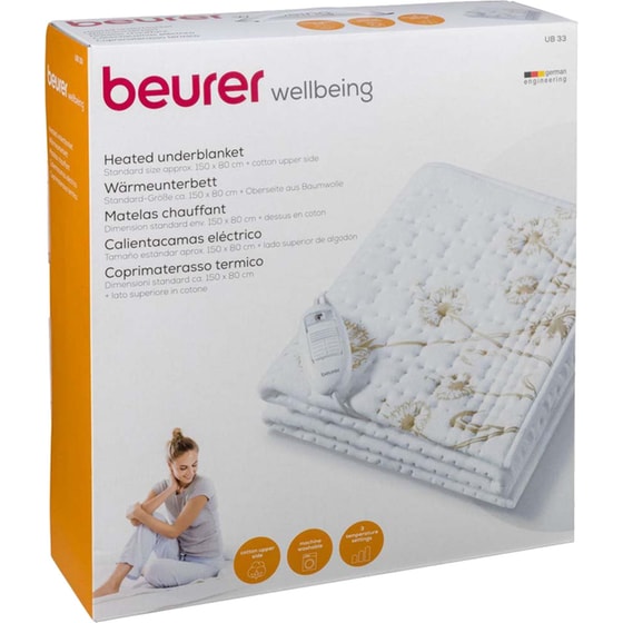 Ηλεκτρικό Υπόστρωμα BEURER UB 33 Mονό Λευκό image 6