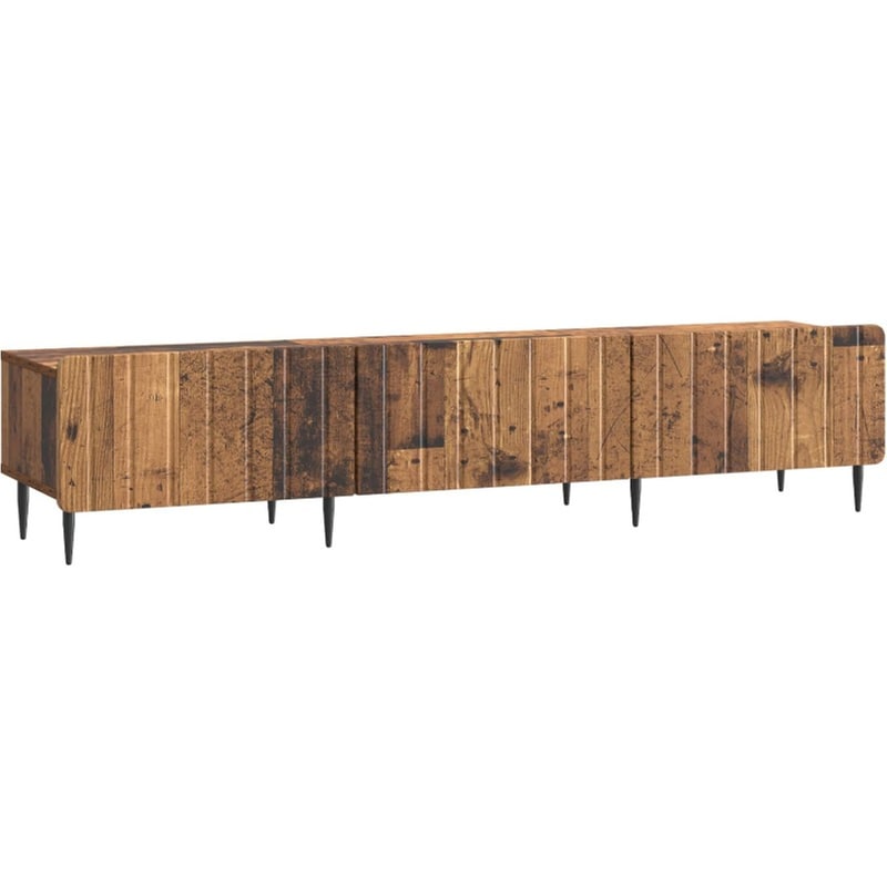 Έπιπλο Τηλεόρασης VidaXL με Συρτάρι 147x34.5x32 cm - Παλαιωμένο Ξύλο