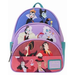 Τσάντα Σακίδιο Loungefly - Disney: Villains Color Block Triple Pocket