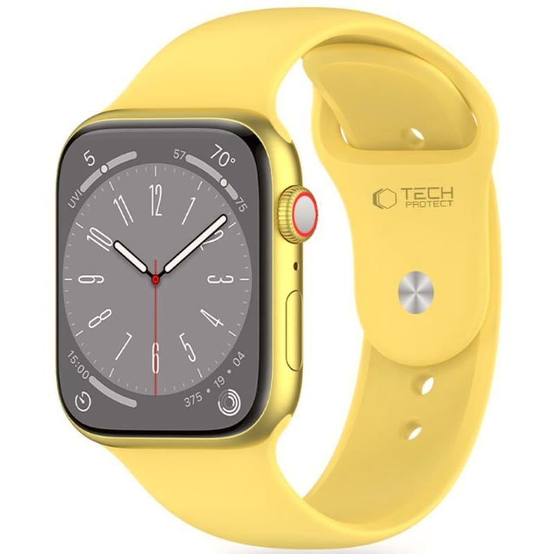 Λουράκι Tech-Protect Silicone για Apple Watch 49/46/45/44mm - Canary Yellow
