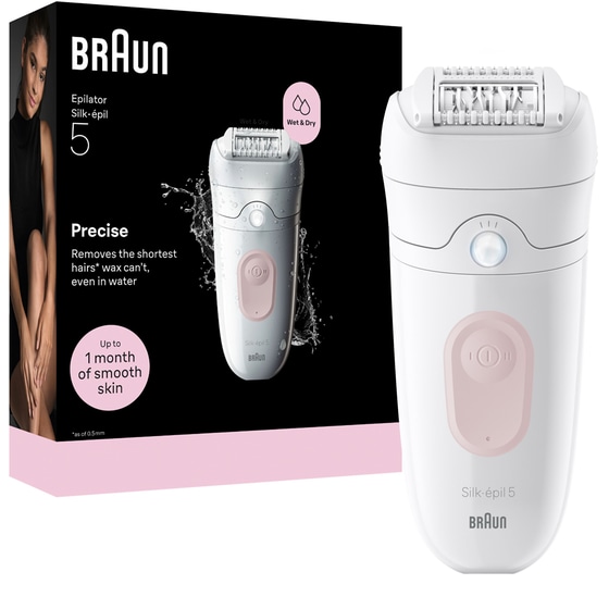 Αποτριχωτική Μηχανή BRAUN SE5-000/N Λευκό-Ροζ image 3