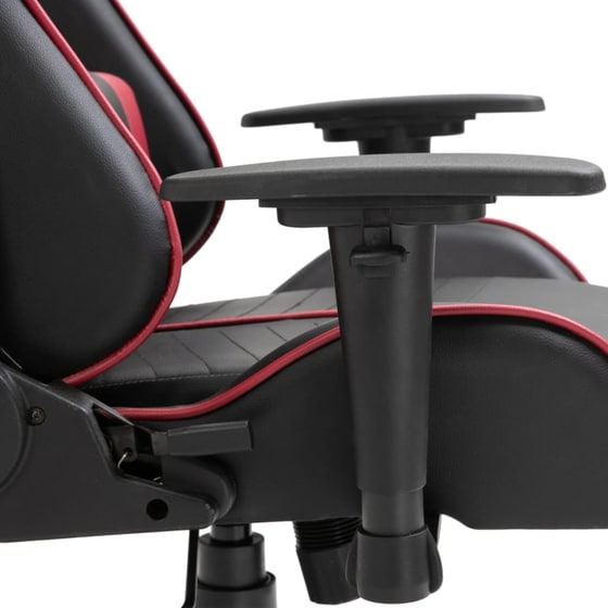 Gaming Καρέκλα VidaXL από Τεχνητό Δέρμα - Μαύρη/ Μπορντό image 6