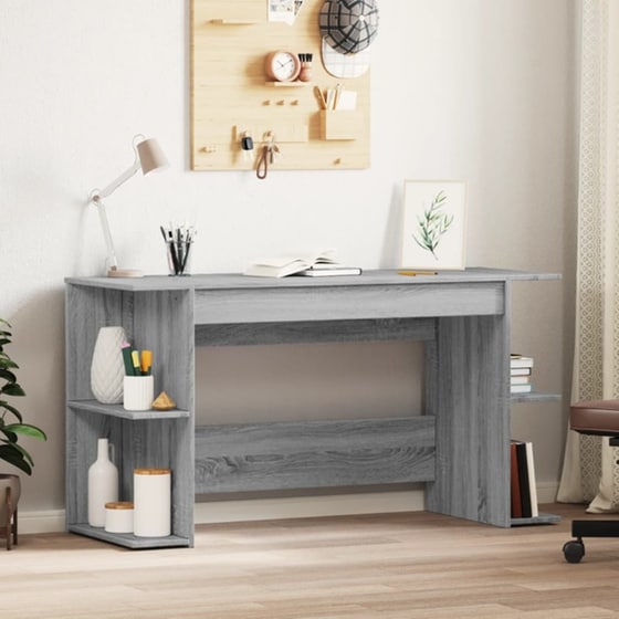 Γραφείο VidaXL από Επεξεργασμένο Ξύλο 140x50x75 cm - Γκρι Sonoma image 1