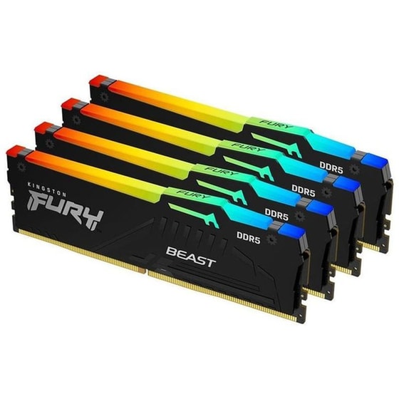 Kingston Fury Beast RGB KF552C40BBAK4-128 DDR5 5600MHz (4x32GB) image 0