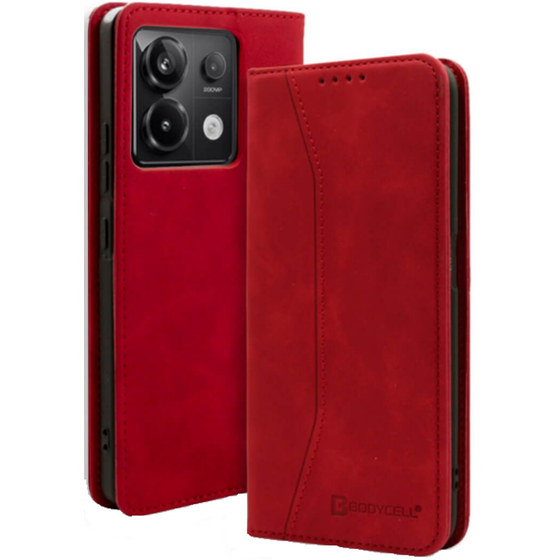 Θήκη Xiaomi Redmi Note 13 Pro 5G/Poco X6 - Bodycell Book Case - Red image 0