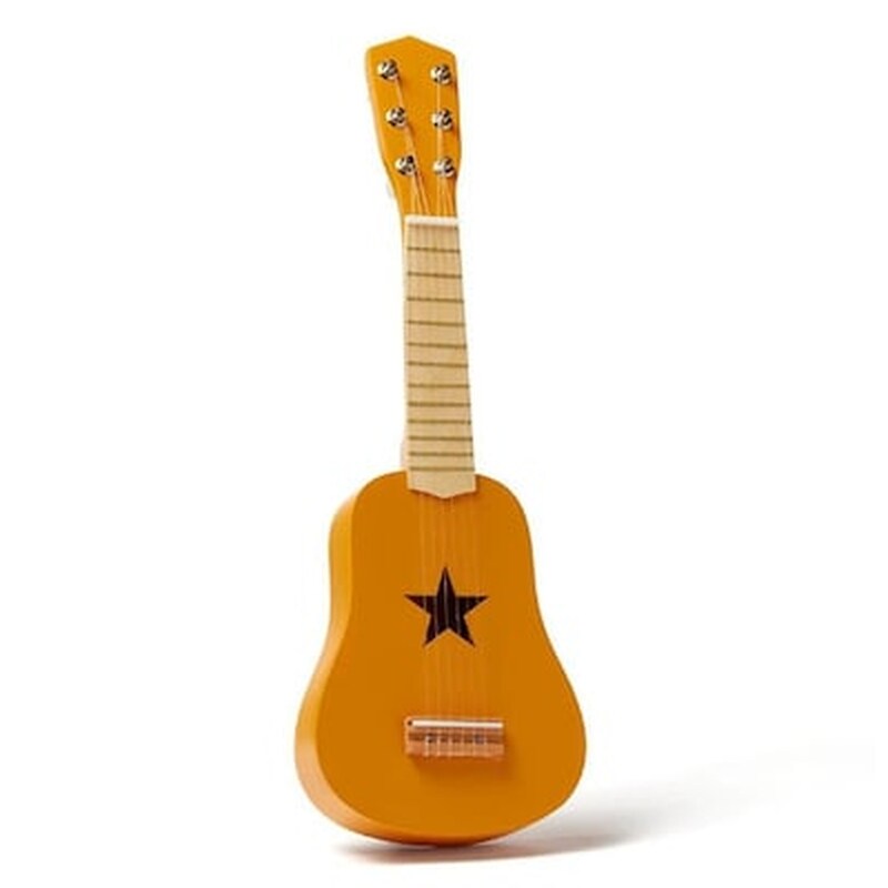 Ξύλινη Κιθάρα Star Κίτρινη – Kids Concept