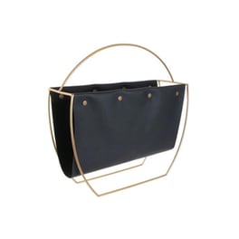 Θήκη Περιοδικών Aria Trade Μεταλλική 41x13x40 cm - Μαύρο