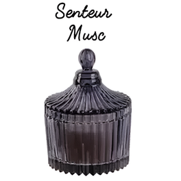 Αρωματικό Κερί Χώρου σε Γυάλινο Δοχείο 6.5x9cm - Musk