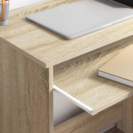Γραφείο VidaXL από Επεξεργασμένο Ξύλο 120,5x44x88,5 cm - Sonoma Δρυς image 3