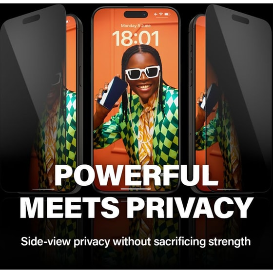 Προστατευτικό οθόνης Apple iPhone 15 Pro Max - PanzerGlass Privacy Screen Protector Ultra-Wide Fit with EasyAligner image 4
