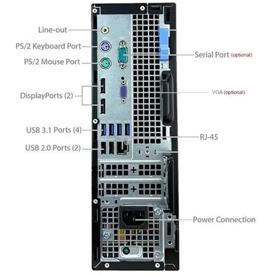 Refurbished Desktop DELL 7060 SFF (Intel Core i7-8700/16GB/512GB SSD/HD Graphics/Free-Dos) | Grade A image 1