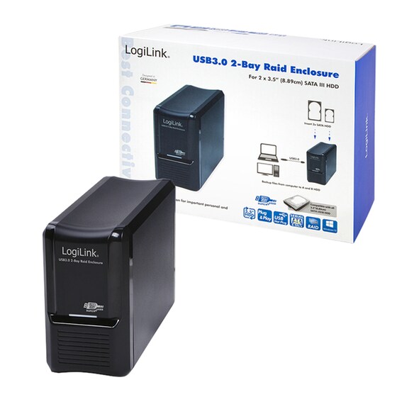 Logilink UA0154A Θήκη Σκληρού Δίσκου 3,5" SATA Σύνδεση USB 3.0 image 3