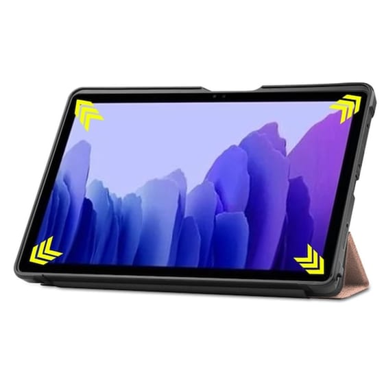 Θήκη Tablet Samsung Galaxy Tab A7 - Oem Trifold Flip Cover - Rose Gold image 3