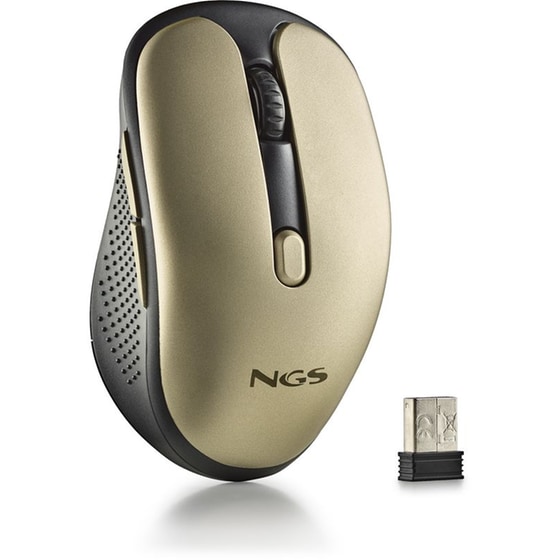 Ngs Evo Rust Gold Wireless Rechargeable Mouse Ασύρματο Αθόρυβο Επαναφορτιζόμενο Ποντίκι Σε Χρυσό Χρώμα image 1