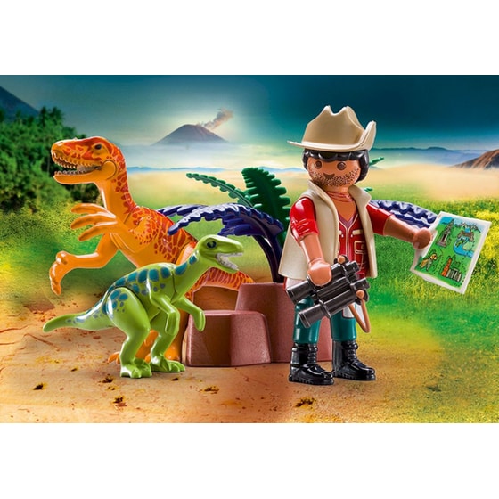 PLAYMOBIL® Dinos Maxi Βαλιτσάκι Εξερευνητής και Δεινόσαυροι (70108) image 3