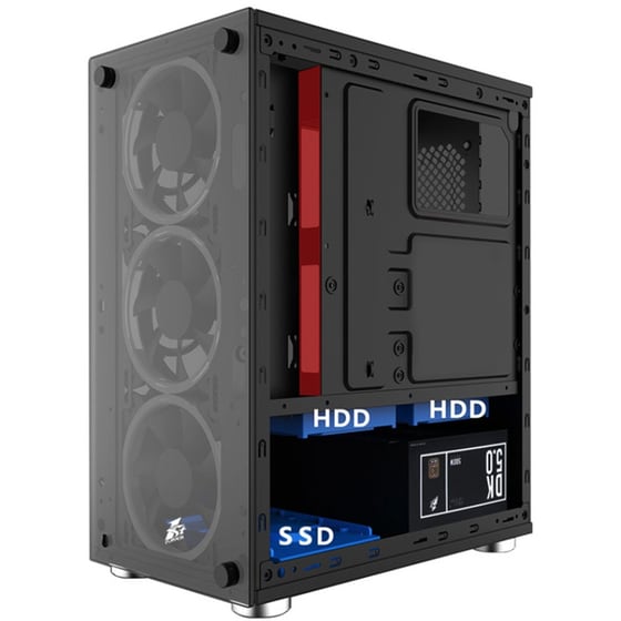 Desktop Vengeance Phantom V23 (Ryzen 5-5500/16GB/512GB SSD/Radeon RX 6400/FreeDOS) image 2