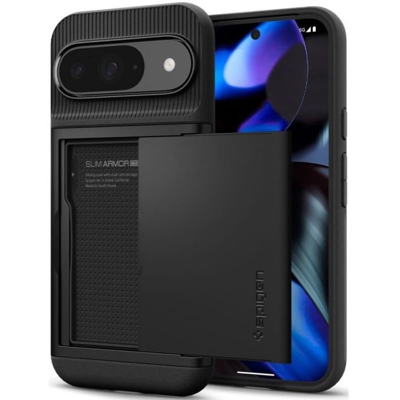 SPIGEN Θήκη Google Google Pixel 9/ Google Google Pixel 9 Pro - Spigen Slim Armor CS - Black