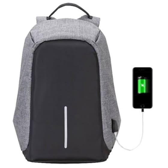 Τσάντα Laptop Hoppline έως 13" Αδιάβροχη - Γκρι image 0