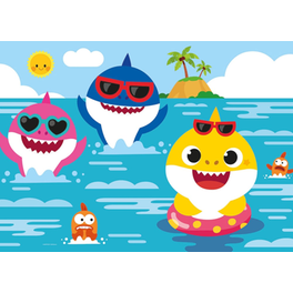 Παιδικό Παζλ Clementoni Maxi Super Color Baby Shark (24 Κομμάτια)