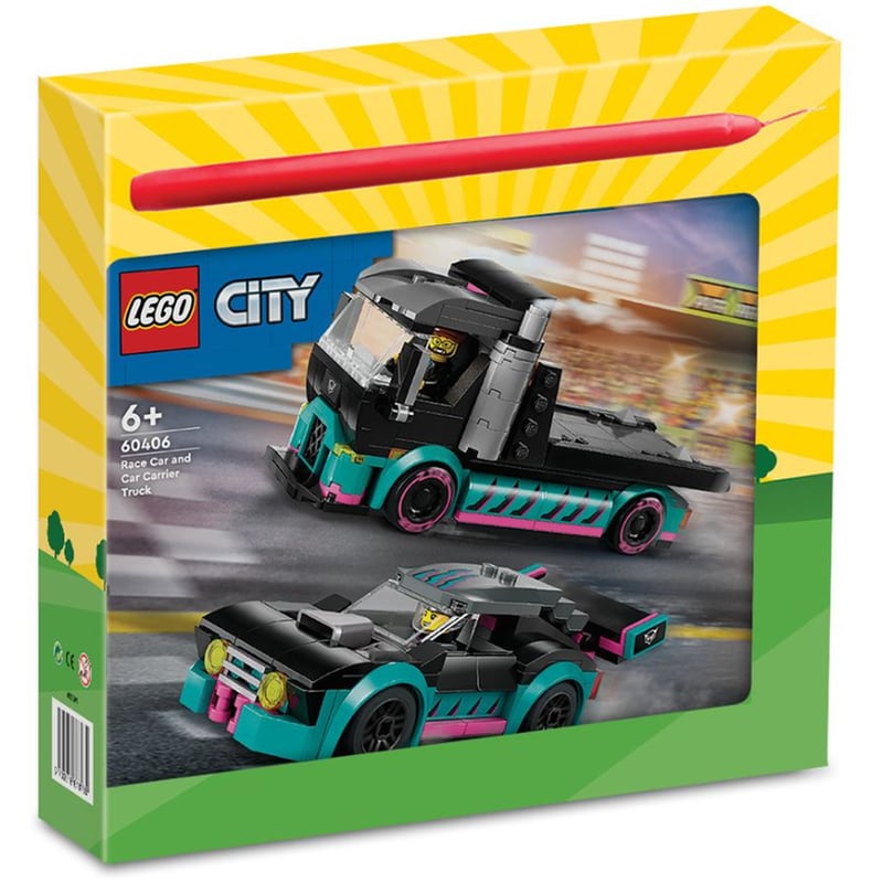 Παιχνιδολαμπάδα Lego® City: Race Car And Car Carrier Truck φωτογραφία