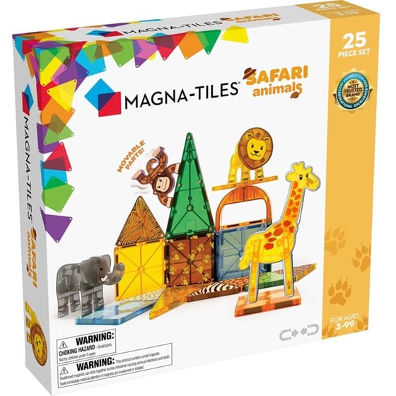 Magna Tiles Safari Animals Μαγνητικό Παιχνίδι 25 κομματιών image 0