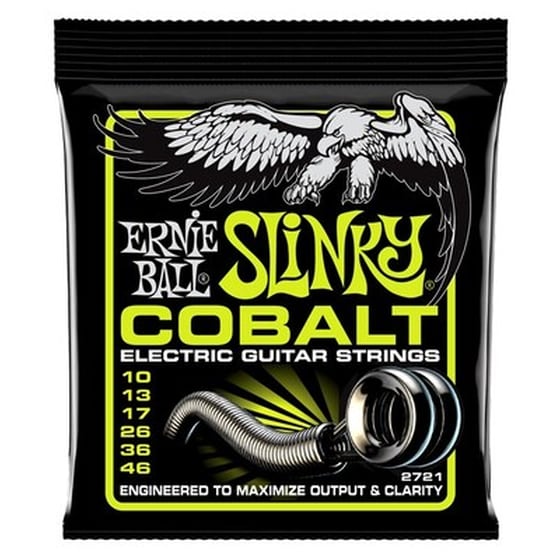 Σετ 6 Χορδές Ηλεκτρικής Κιθάρας Ernie Ball Slinky Cobalt 010-046 image 1